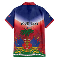 Personalized Haiti 509 Family Matching Off The Shoulder Long Sleeve Dress and Hawaiian Shirt Repiblik d Ayiti
