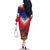 Personalized Haiti 509 Family Matching Off The Shoulder Long Sleeve Dress and Hawaiian Shirt Repiblik d Ayiti
