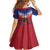 Personalized Haiti 509 Family Matching Off Shoulder Short Dress and Hawaiian Shirt Repiblik d Ayiti