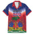 Personalized Haiti 509 Family Matching Off Shoulder Short Dress and Hawaiian Shirt Repiblik d Ayiti