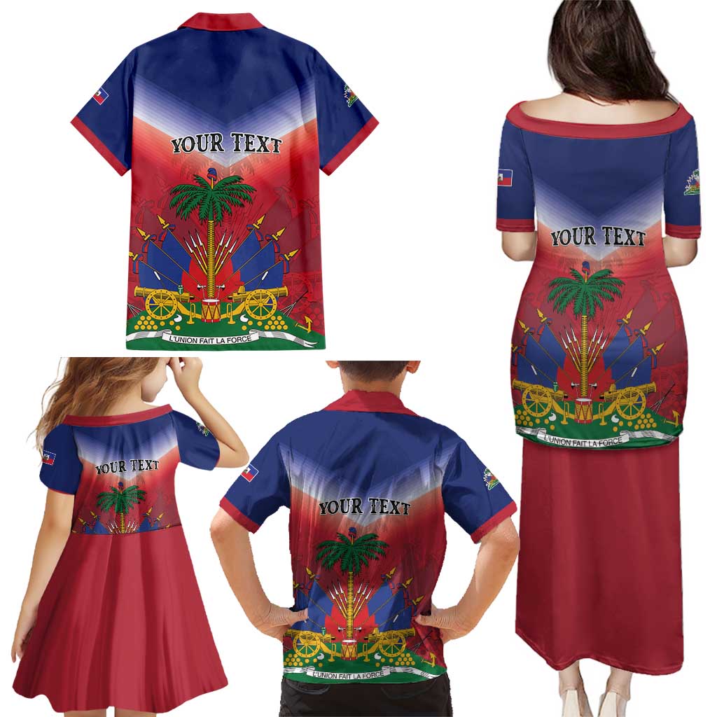 Personalized Haiti 509 Family Matching Puletasi and Hawaiian Shirt Repiblik d Ayiti