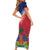 Personalized Haiti 509 Family Matching Short Sleeve Bodycon Dress and Hawaiian Shirt Repiblik d Ayiti