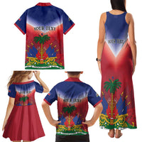 Personalized Haiti 509 Family Matching Tank Maxi Dress and Hawaiian Shirt Repiblik d Ayiti