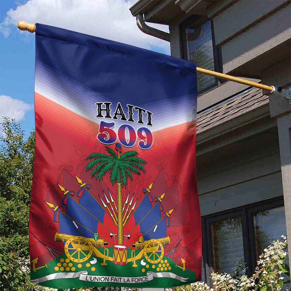 Haiti 509 Garden Flag Repiblik d Ayiti