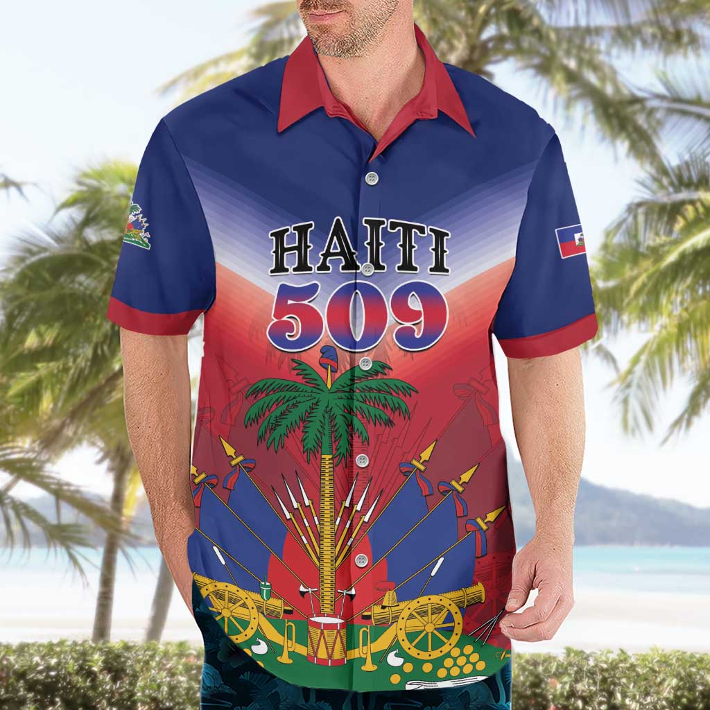 Personalized Haiti 509 Hawaiian Shirt Repiblik d Ayiti