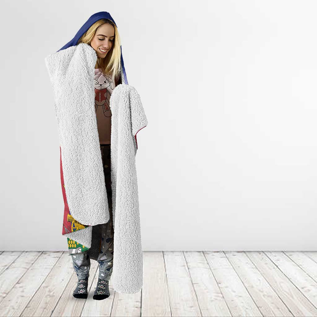 Haiti 509 Hooded Blanket Repiblik d Ayiti