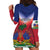 Personalized Haiti 509 Hoodie Dress Repiblik d Ayiti