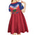 Personalized Haiti 509 Kid Short Sleeve Dress Repiblik d Ayiti