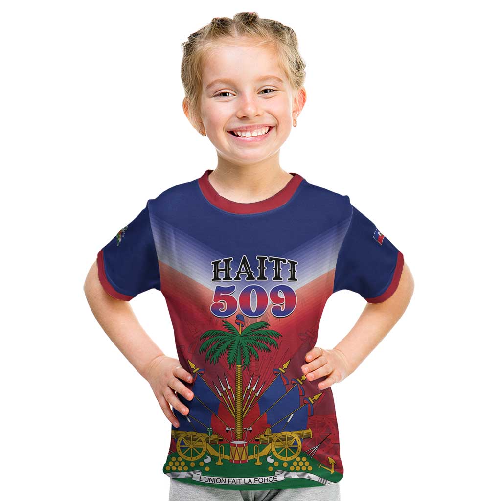 Personalized Haiti 509 Kid T Shirt Repiblik d Ayiti