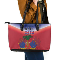 Haiti 509 Leather Tote Bag Repiblik d Ayiti