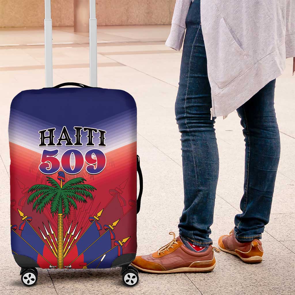 Haiti 509 Luggage Cover Repiblik d Ayiti
