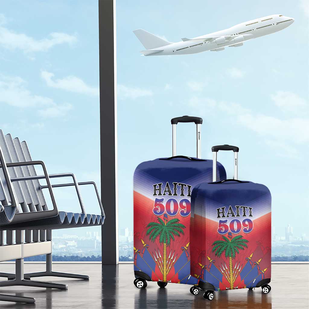 Haiti 509 Luggage Cover Repiblik d Ayiti