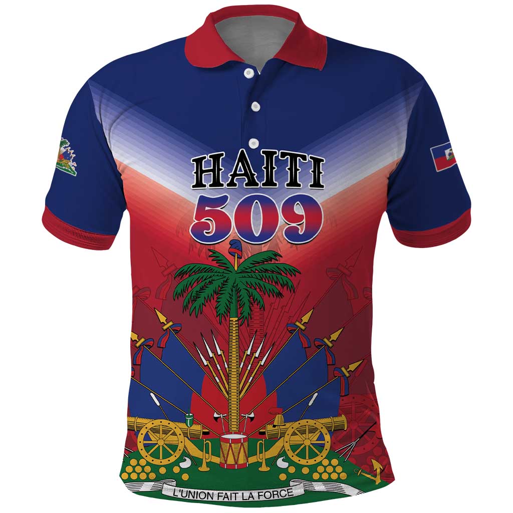 Personalized Haiti 509 Polo Shirt Repiblik d Ayiti