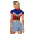 Personalized Haiti 509 Raglan Cropped T Shirt Repiblik d Ayiti