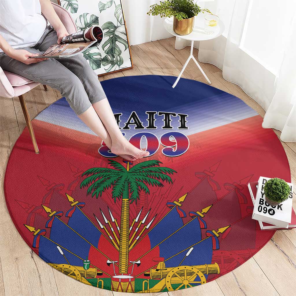 Haiti 509 Round Carpet Repiblik d Ayiti