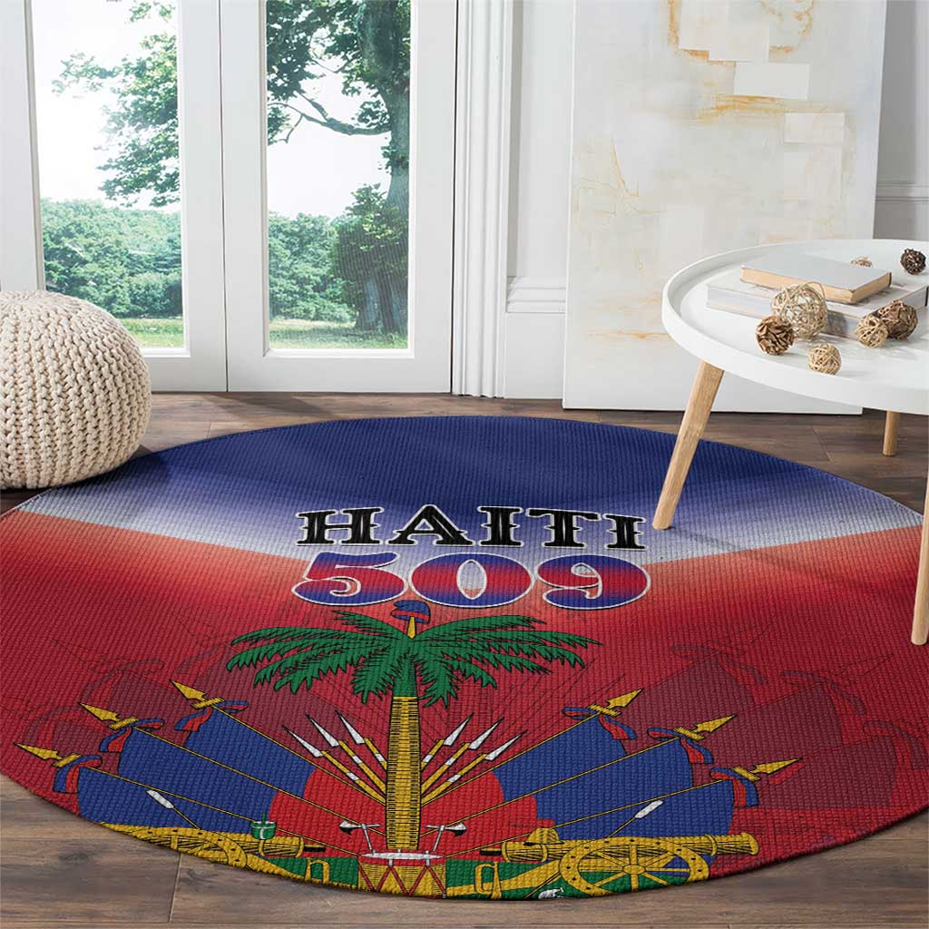 Haiti 509 Round Carpet Repiblik d Ayiti