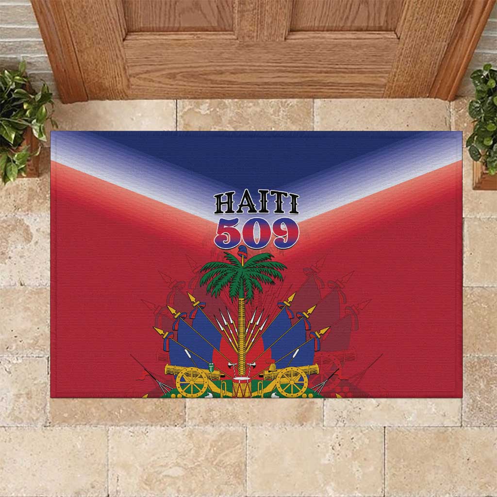 Haiti 509 Rubber Doormat Repiblik d Ayiti