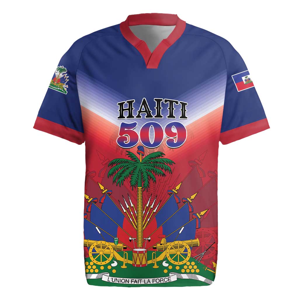 Personalized Haiti 509 Rugby Jersey Repiblik d Ayiti