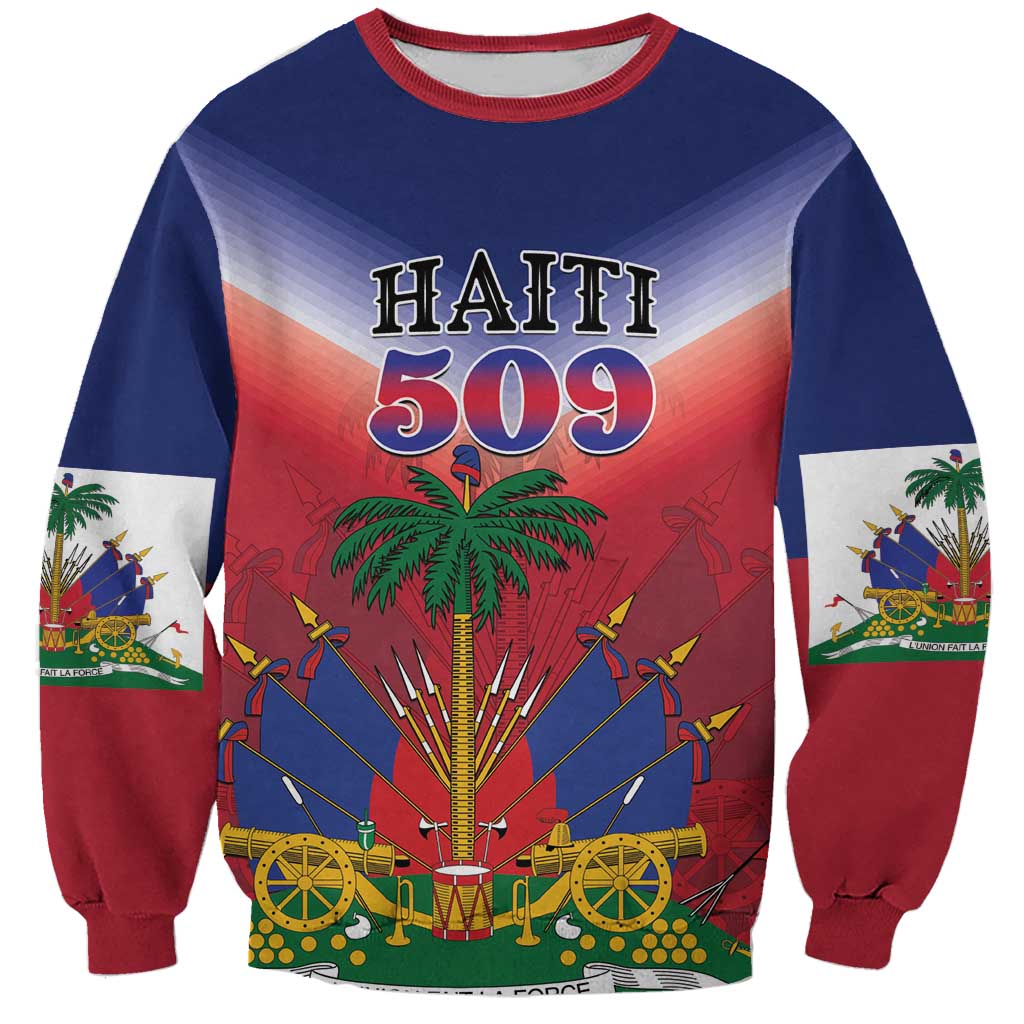 Personalized Haiti 509 Sweatshirt Repiblik d Ayiti