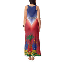 Personalized Haiti 509 Tank Maxi Dress Repiblik d Ayiti