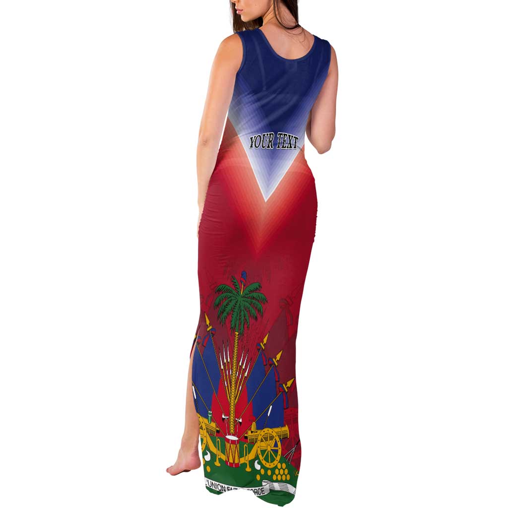 Personalized Haiti 509 Tank Maxi Dress Repiblik d Ayiti
