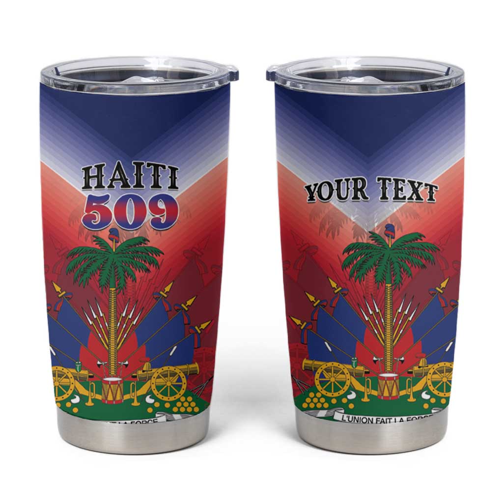 Personalized Haiti 509 Tumbler Cup Repiblik d Ayiti