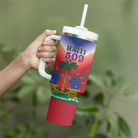 Personalized Haiti 509 Tumbler With Handle Repiblik d Ayiti