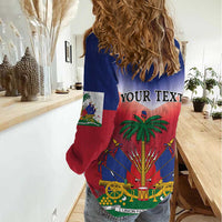 Personalized Haiti 509 Women Casual Shirt Repiblik d Ayiti