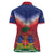Personalized Haiti 509 Women Polo Shirt Repiblik d Ayiti