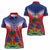 Personalized Haiti 509 Women Polo Shirt Repiblik d Ayiti