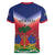Personalized Haiti 509 Women V-Neck T-Shirt Repiblik d Ayiti