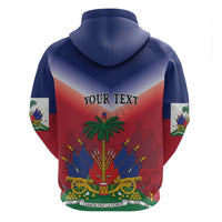 Personalized Haiti 509 Zip Hoodie Repiblik d Ayiti