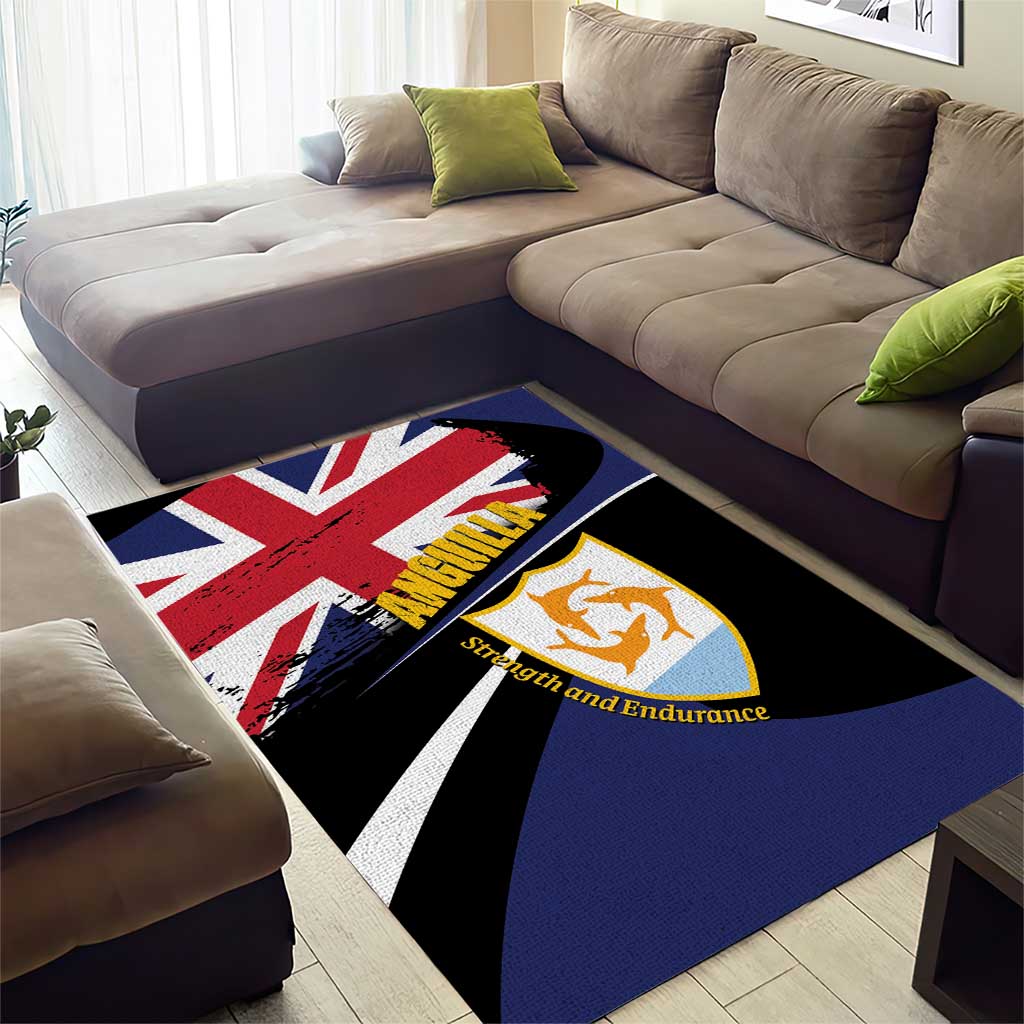 Anguilla Area Rug Strength and Endurance Grunge