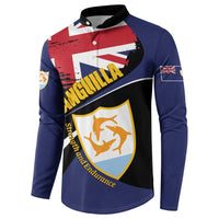 Personalised Anguilla Button Sweatshirt Strength and Endurance Grunge