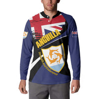 Personalised Anguilla Button Sweatshirt Strength and Endurance Grunge
