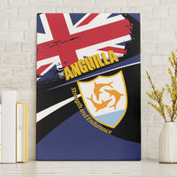 Anguilla Canvas Wall Art Strength and Endurance Grunge