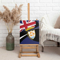 Anguilla Canvas Wall Art Strength and Endurance Grunge