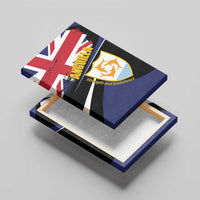 Anguilla Canvas Wall Art Strength and Endurance Grunge