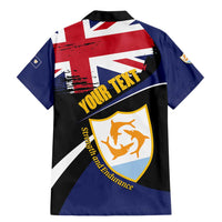 Personalised Anguilla Family Matching Mermaid Dress and Hawaiian Shirt Strength and Endurance Grunge