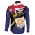 Personalised Anguilla Family Matching Mermaid Dress and Hawaiian Shirt Strength and Endurance Grunge