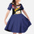 Personalised Anguilla Family Matching Off Shoulder Maxi Dress and Hawaiian Shirt Strength and Endurance Grunge