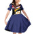 Personalised Anguilla Family Matching Off Shoulder Short Dress and Hawaiian Shirt Strength and Endurance Grunge