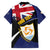Personalised Anguilla Family Matching Short Sleeve Bodycon Dress and Hawaiian Shirt Strength and Endurance Grunge