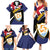 Personalised Anguilla Family Matching Summer Maxi Dress and Hawaiian Shirt Strength and Endurance Grunge