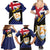Personalised Anguilla Family Matching Summer Maxi Dress and Hawaiian Shirt Strength and Endurance Grunge