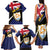 Personalised Anguilla Family Matching Tank Maxi Dress and Hawaiian Shirt Strength and Endurance Grunge