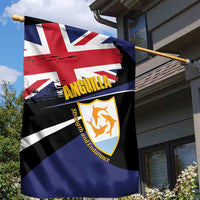 Anguilla Garden Flag Strength and Endurance Grunge