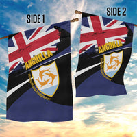 Anguilla Garden Flag Strength and Endurance Grunge