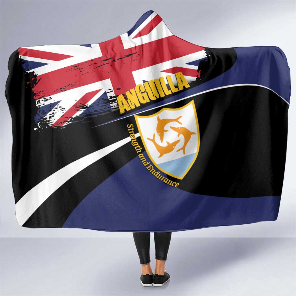 Anguilla Hooded Blanket Strength and Endurance Grunge