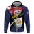 Personalised Anguilla Hoodie Strength and Endurance Grunge